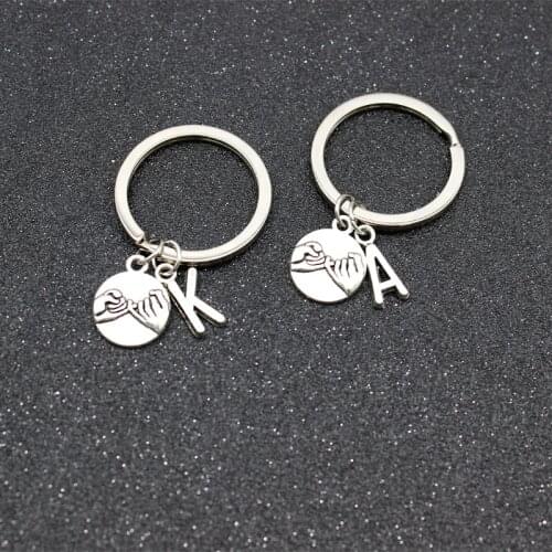 26-letter Hand-held Key Chain Parent-child Family To keychain Friendship Agreement Sisters Keychain Couple Keychain