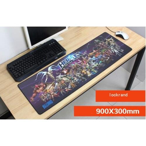 Locrkand Heroes of the Storm mouse pad 900x300x2mm mouse mat laptop padmouse notbook computer gaming mousepad gamer play mats