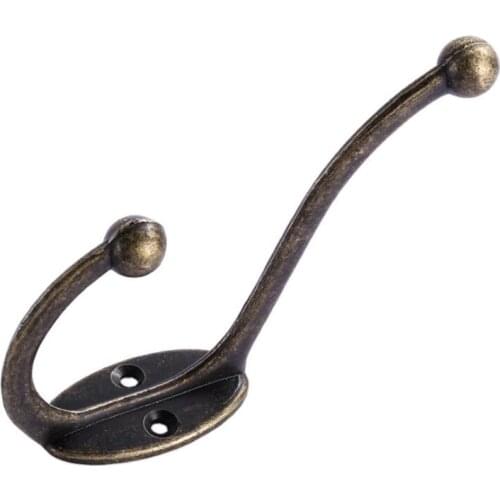 Cloth Hook Hangers Vintage Bronze Wall Hook Rustic Key Coat Bag Hat Hanger Rustic Robe Hooks Wall Hanging Hooks LX2089