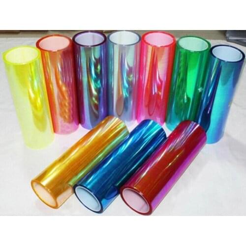 50% Hot Sales Stylish Car Vehicle Headlight Tail Lamp Fog Light Tint Film Sticker Decoration