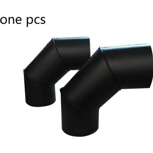 Stainless steel fireplace elbow vent elbow exhaust vent elbow chimney elbow ventilation elbow black dia76mm-140mm