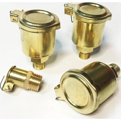 M6 M8 M10 M14 Metric Male Thread Brass Spring Cap Type Lubricating Cup Oiler Oil Grease Cup For Machine Tool