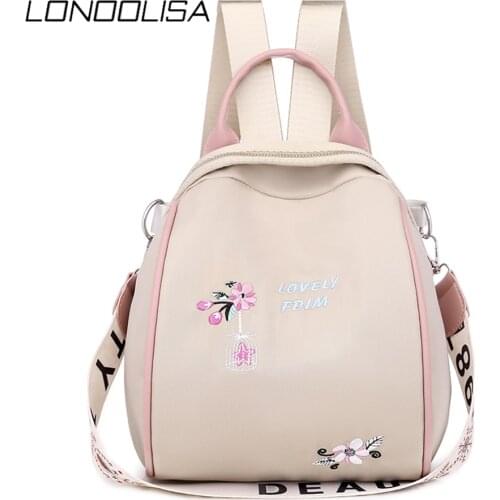 Fashion Oxford Women Backpacks Teenager Girls Embroidery Print School Shoulder Bags High Quality Travel Casual Knapsack Bolsa
