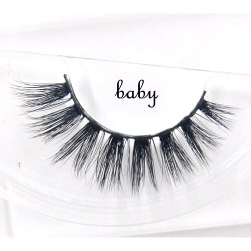 Mink Eyelashes Long Thick Dramatic Lashes Handmade Mink Fur False Eyelashes cilios posticos 3d mink lashes Christmas gift-baby
