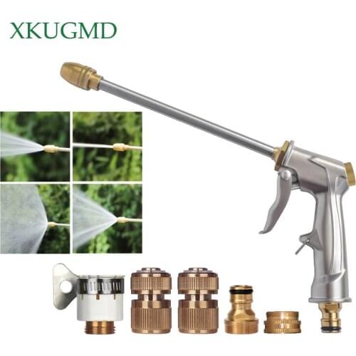 High Pressure Cleaner Home Wash Car Water Gun Hose Nozzle Watering Gardening Tools Nozzles for Pressure Washers Garden Long Rod