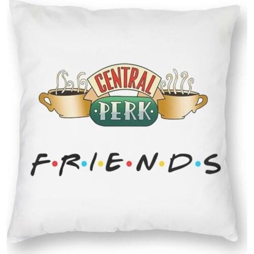 Personalized Friends Square Throw Pillow Case Home Decorative Two Side Print Coffee Central Perk Friends Cushion Cover For Sofa