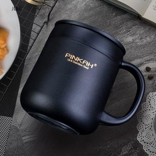Pinkah 400ML 304 Stainless Steel Thermos Mugs Office Cup With Handle With Lid Insulated Tea mug Thermos Cup Office Thermoses