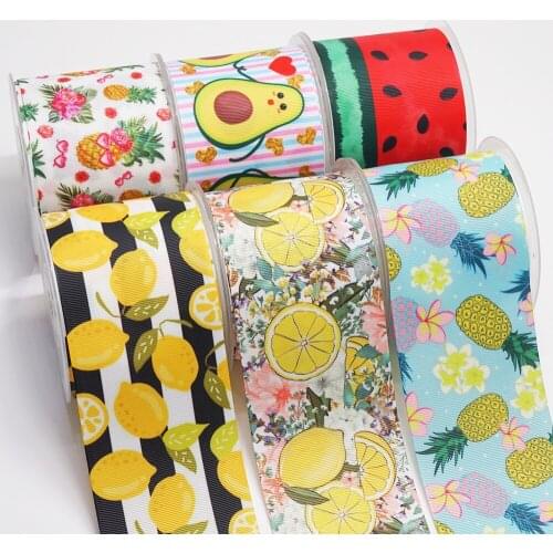 DIY Handmade Materials Printed Grosgrain Ribbon 50 Yard Per Size 53839