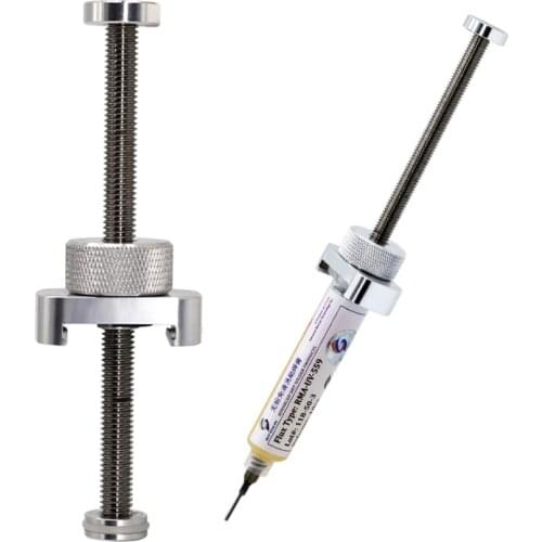 Aluminum Alloy Rotary Needle Barrel Booster UV Solder Mask Green Oil Booster Propulsion Tools for PCB BGA Welding Repair Tools