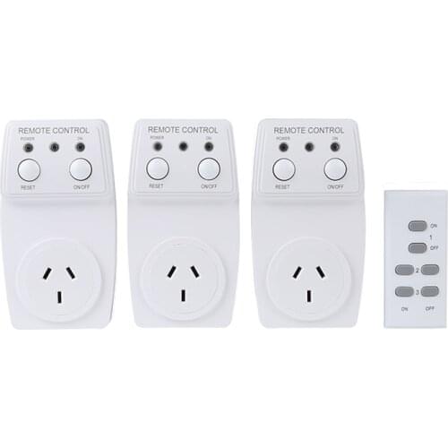 ESPLENTY Smart Switch Wireless Remote Control Australia Plug (3 Socket+1 Remote)