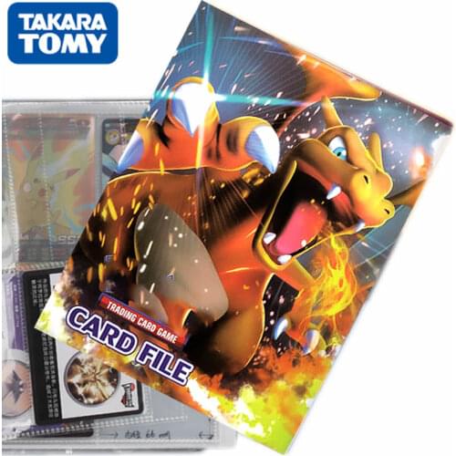 TAKARA TOMY 240pcs Pokemon Cards Album Book Collection Binder Cartoon Game Card Capacity Folder Loaded List Holder Toys For Kids