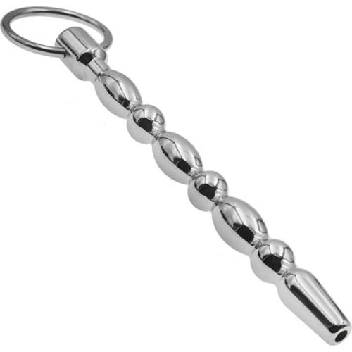 Male Penis Insert Masturbator Urethral Plug Stainless Steel Urethral Dilators Cock Ring Sounding Rod Adult Sex Toys For Men Cbt