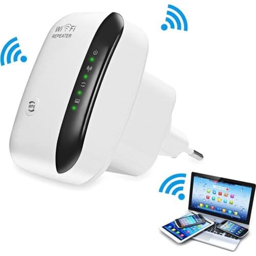WiFi Range Extender 300Mbps WiFi Repeater 802.11n Signal Booster Amplifier