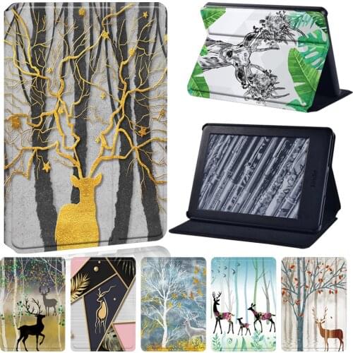 Protective Case for Amazon Kindle EReader Kindle (10th/8th Gen)/Paperwhite 1 2 3 4 High Quality Deer Series Flip Tablet Case
