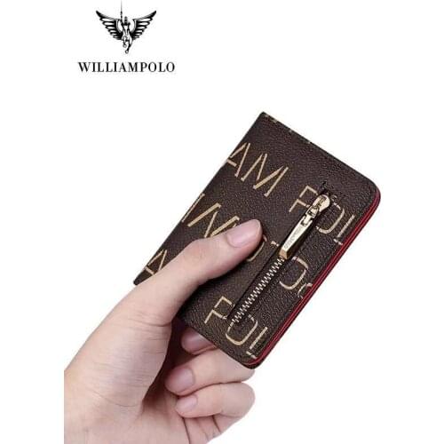 Williampolo Fashion New Arrival Slim Women Wallet Cash Purse Zipper Pocket for Coins Card Holder Wallet #191446