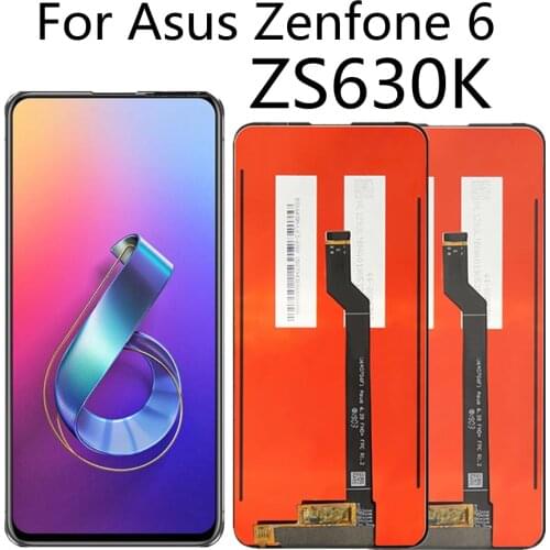 6.4" LCD For ASUS Zenfone 6 ZS630KL LCD Display Touch Screen Digitizer Sensor Assembly For ASUS ZS630KL LCD
