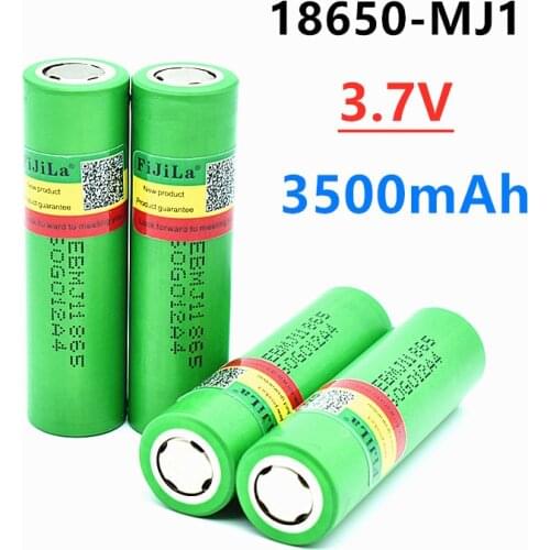 100% Original MJ1 3.7 v 3500 mah 18650 Lithium Rechargeable Battery For Flashlight batteries for 18650 MJ1 3500mah battery