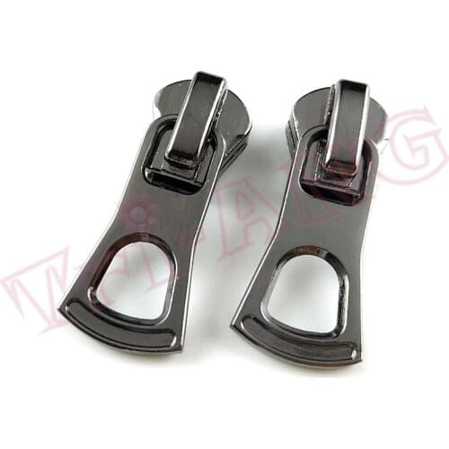 20pcs/lot, Simple Style Gun Black 8# Zipper Sliders for Metal Zippers Only