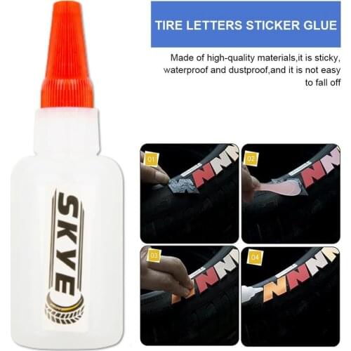 40ml Tire 3D Letter Stickers Special Glue Sticky Waterproof And Dustproof Tire Letter Stickers Glue