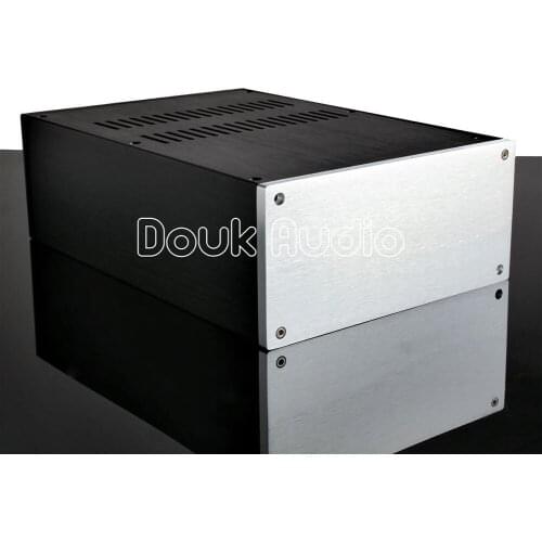 Douk Audio Aluminum Chassis Amplifier Enclosure Pre-Amp Box PSU Case