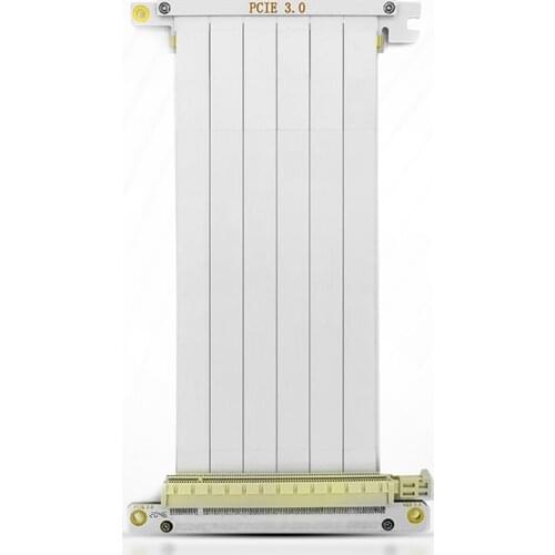 White PCIE3.0 X16 To X16 Full Speed Riser Cable For GUP Graphics Card Extension PCI-E16X 128G/S Transfer Adapter Converter Cable