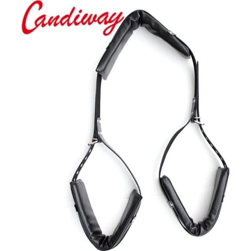 Cosplay SM Game Neck Leg Thigh Cuff Strap Adult Sex Toy Restraint Bondage Kit fantasy Adult erotic For Couples Spreader