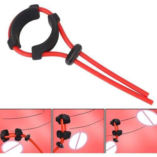 Delay Ejaculation Adult Products Penis Ring Rope Silicone Cock Rings Sex Toys for Adults Men Adjustable Male Lasting Cockring