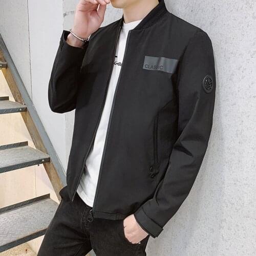 Men Jacket 2019 New Mens Bomber Zipper Jacket Spring Autumn Male Casual Streetwear Hip Hop Slim Fit Pilot Coat Men Clothing