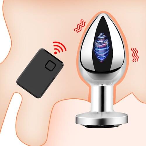 Metal Anal Plug Vibrators For Men Prostate Masturbators Massager Women Vagina Stimulator Dildos Remote Control Sex Toys For Men