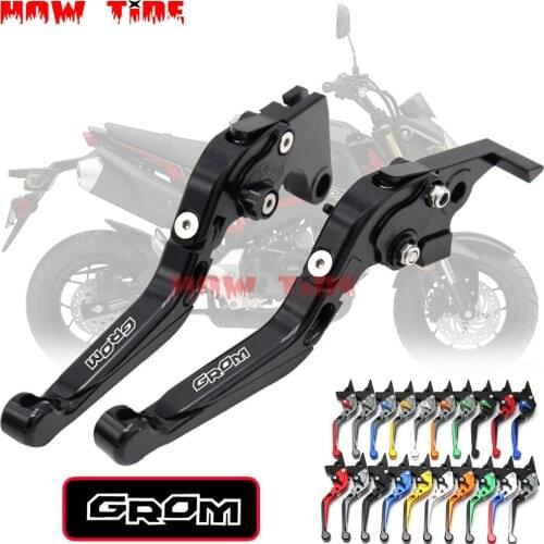 Motorcycle CNC aluminum Shorty Adjustable Brake Clutch Levers For Honda GROM MSX 125 MSX125 2014 2015 2016 2017 2018