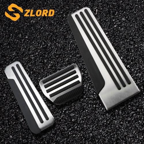 Zlord Stainless Steel Gas Brake Pedale Protection Cover for Infiniti EX25 EX35 EX37 2008 - 2021 Car Pedal Cover Auto Accessories