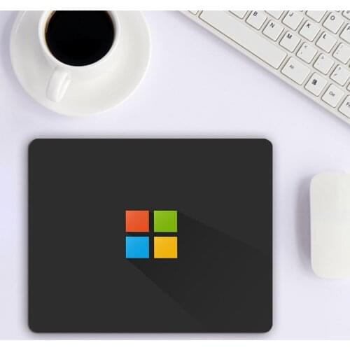 Small Mouse Pad With Logo of Windows for Office Workers and Gamers Gaming Pc Gamer Barato Rubber Mat Deskpad Table Pads