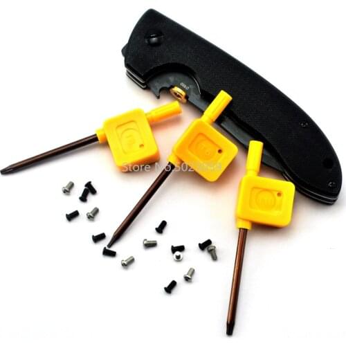 TYSEEK T6 T8 T10 screwdriver For Diy Knife material Making knife folding knife screw Removal Tools Plum screw driver