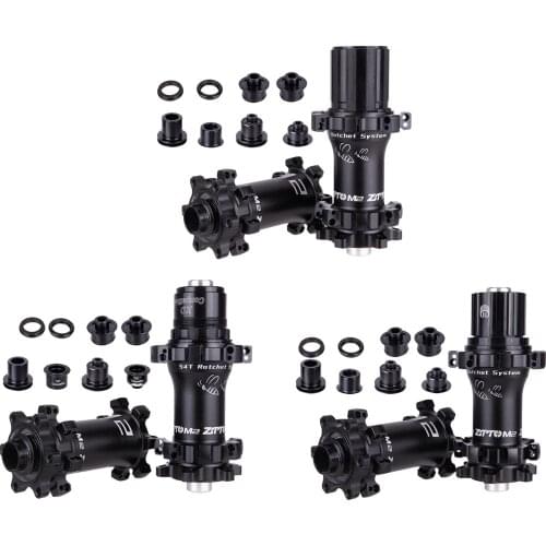 28 Holes Front & Rear Disc Brake Hubs, Mountain Bicycle Freehubs Compatible with