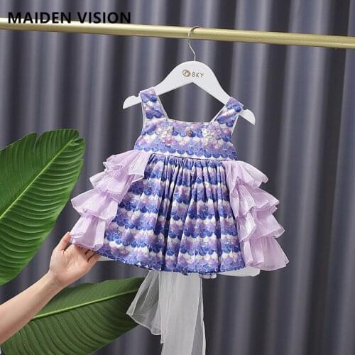 Bow tutu Girl Easter Dress Baby Wedding Flower Princess Dress For infant printing Boutique Birthday Party Dress for Girl summer
