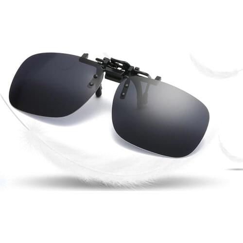 Polarized Clip On Sunglasses Driving Night Vision Lens Glasses Clips Anti-UVA Anti-UVB fo'r Sports Reading Eyewear