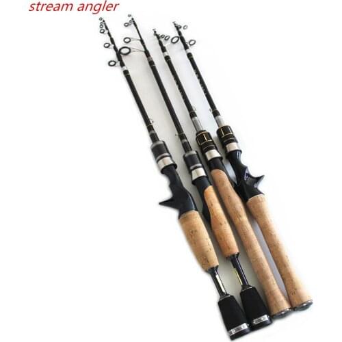 Portable Carbon Lure Rod Multi-section Fishing Rod Suitable For The Coast Stonefish And Stream Trout 1.8m UL/L Fast Action