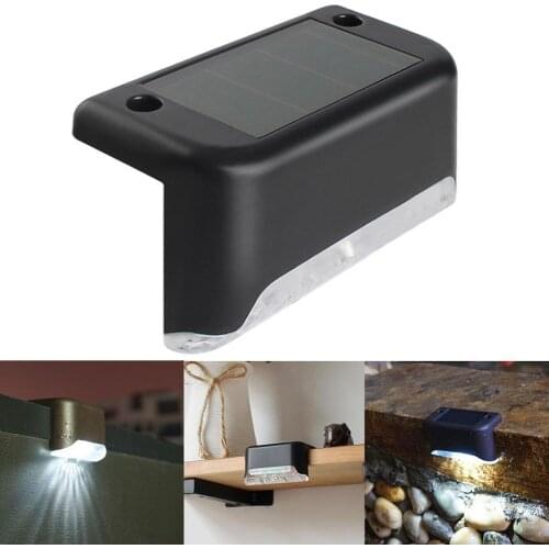 Solar Power LED Path Stair Light Outdoor Garden Yard Fence Landscape Wall Lamp Outside Stairs Pathway Garden