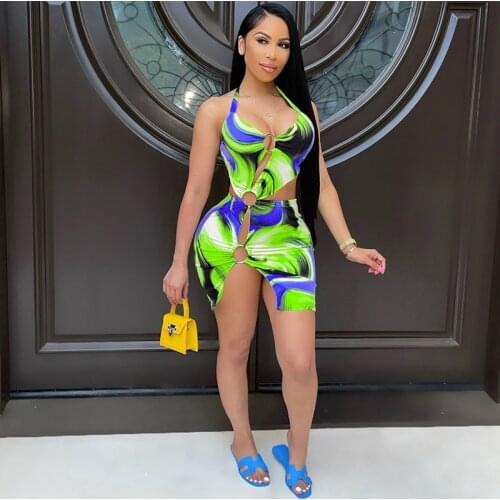 TNNAOFF Aesthetic Print Bodycon Mini Dress Swimsuit for Women Summer Vacation Outfits Sexy Off Shoulder Beachwear Club Dresses