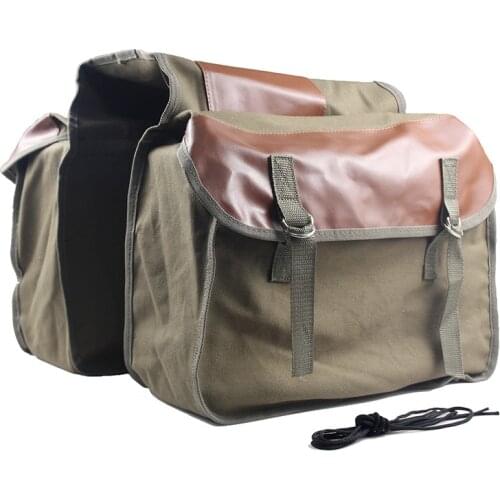 Bicycle Double Side Rear Rack Bag Bike 2 In 1 Trunk Bags Motorcycle Mountain Road Cycling Tail Seat Pannier Pack Luggage Carrier