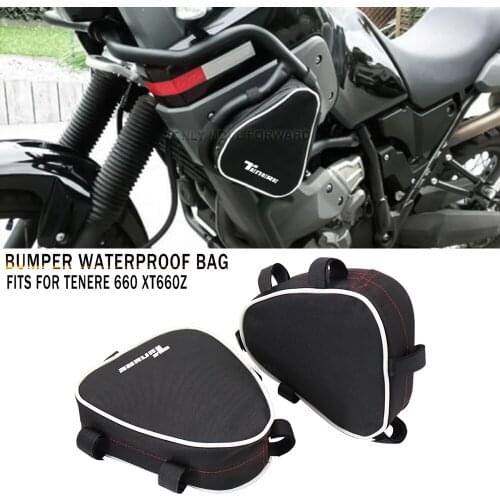 Motorcycle Anti-collision bar waterproof bag Fits For Yamaha Tenere 660 xt660z xtz660 Bumper Frame Toolkit Repair Placement Bag