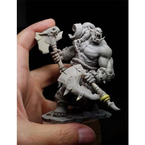 1/24 Scale 75 MM Height Fantasy Monster Miniatures Modelling Unpainted DIY Assembling Static Figure Resin Model Kits Collection