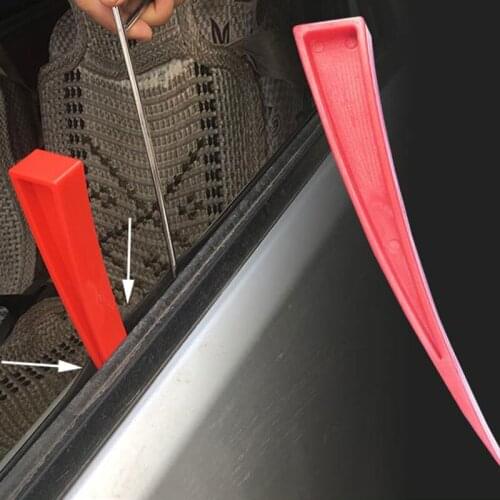 1 Pcs Car Dent Repair Support Tool Door Wedge Sheet Metal Door Supporting Clip Protect Felt Window Curve Wedge Tool