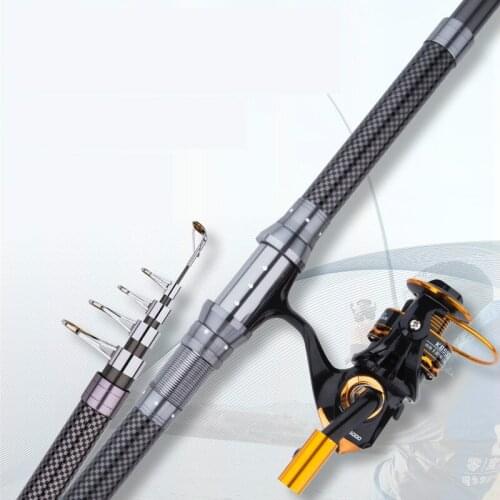 2.1M 2.4M 2.7M 3.0M 3.6M 4.2M 4.5M Telescopic Fishing Rod Hard Carbon Distance Throwing Pole Spinning Stick Rock Wedkarstwo Olta
