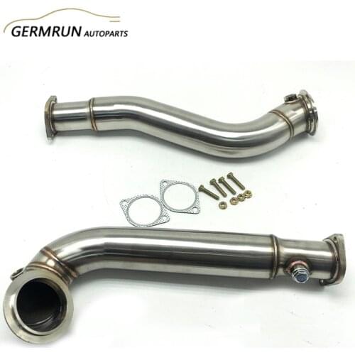 3" Hi Flow Catless Exhaust Downpipes for BMW 2008-2010 535i 535Xi N54 Twin Turbo 3.0L E60 RWD & AWD