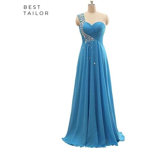 Womens One Shoulder Evening Dresses BestTailor Bridal&Formal China