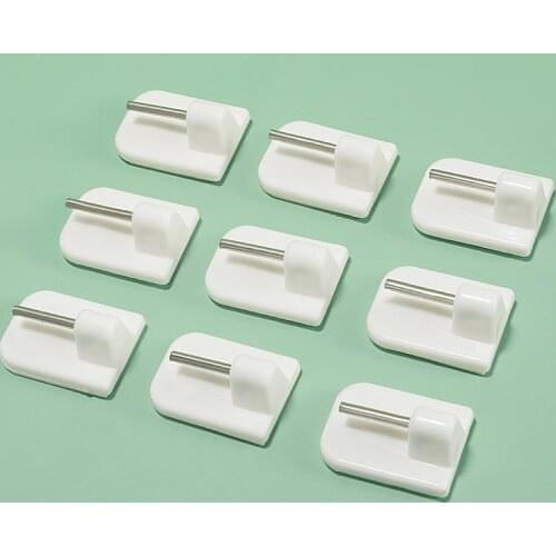 Household multifunctional mini curtain rod bracket glue hook wall key pendant door back glue hook