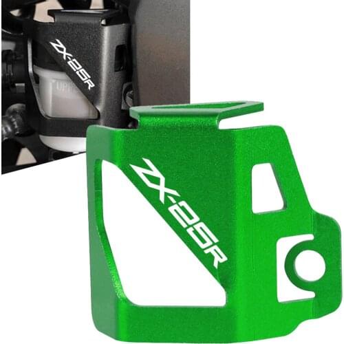 For Kawasaki NINJA ZX-25R Motorcycle Accessories CNC Rear Brake Fluid Reservoir Cap Cover Guard Protector ZX 25R ZX25R 2020 2021