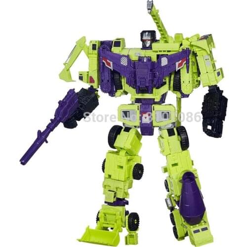 HZX Transformation Devastator G1 IDW 6IN1 Oversize Action Figure Robot Toys Foam Box