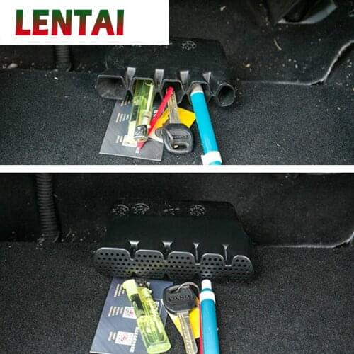 LENTAI Under Seat Air Conditioner Air Outlet Duct Vent Protective Cover Grill For 2013 2014 2015 2016 2017 Ford Kuga Accessorie
